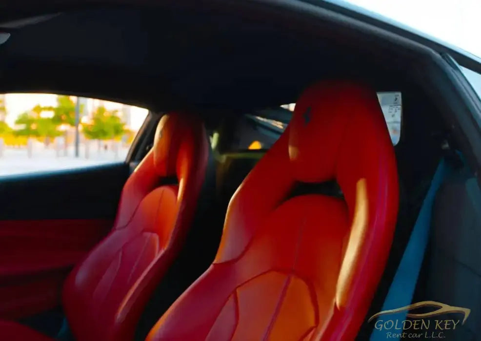 Dubai Airport Transfer - With Ferrari F8 Tributo 2022 - Golden Key Rent Car LLC