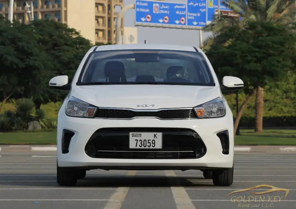 Dubai Airport Transfer - With Kia Pegas 2024 - Golden Key Rent Car LLC