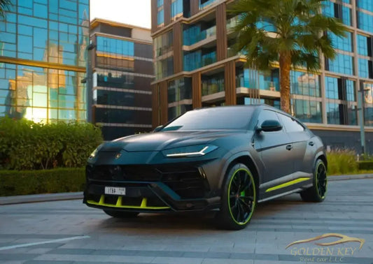 Dubai Airport Transfer - With Lamborghini Urus 2022 - Golden Key Rent Car LLC