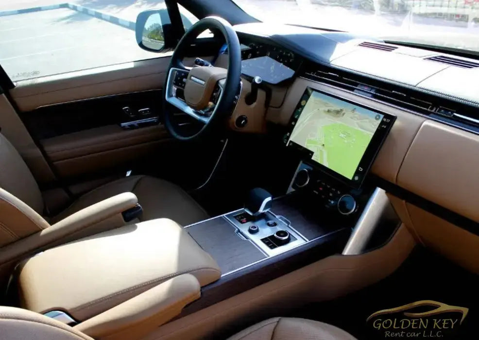 Dubai Airport Transfer - With Range Rover Vogue 2023 - Golden Key Rent Car LLC