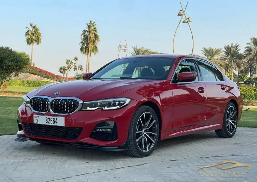 Hire Bmw 330I Red 2020 with Driver - Golden Key Rent Car LLC