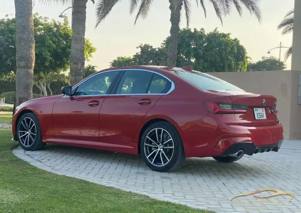 Hire Bmw 330I Red 2020 with Driver - Golden Key Rent Car LLC