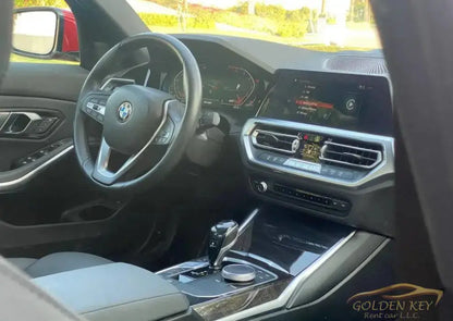 Hire Bmw 330I Red 2020 with Driver - Golden Key Rent Car LLC