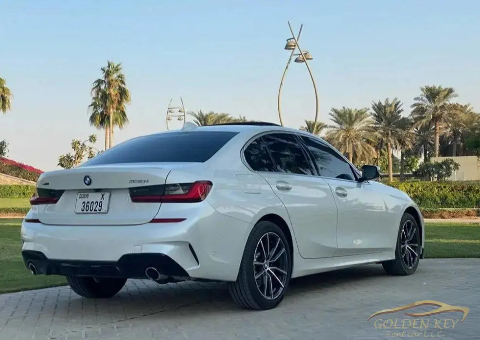 Hire Bmw 330I White 2020 with Driver - Golden Key Rent Car LLC