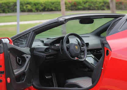 Lamborghini Huracan Evo Spyder Red 2023 or similar - Golden Key Rent Car LLC