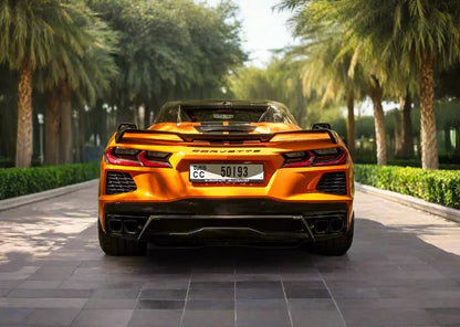 Rent Corvette Orange 2025 Golden Key Rent Car LLC