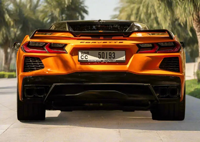 Rent Corvette Orange 2025 Golden Key Rent Car LLC