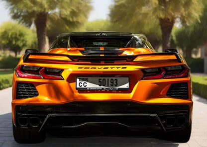 Rent Corvette Orange 2025 Golden Key Rent Car LLC