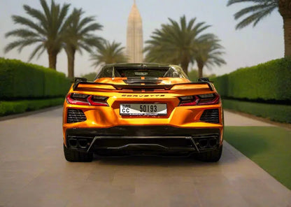 Rent Corvette Orange 2025 Golden Key Rent Car LLC