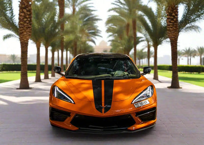 Rent Corvette Orange 2025 Golden Key Rent Car LLC