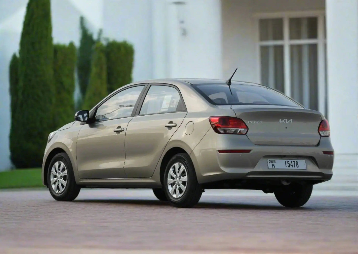 Kia Pegas Gold 2024 or similar - Golden Key Rent Car LLC