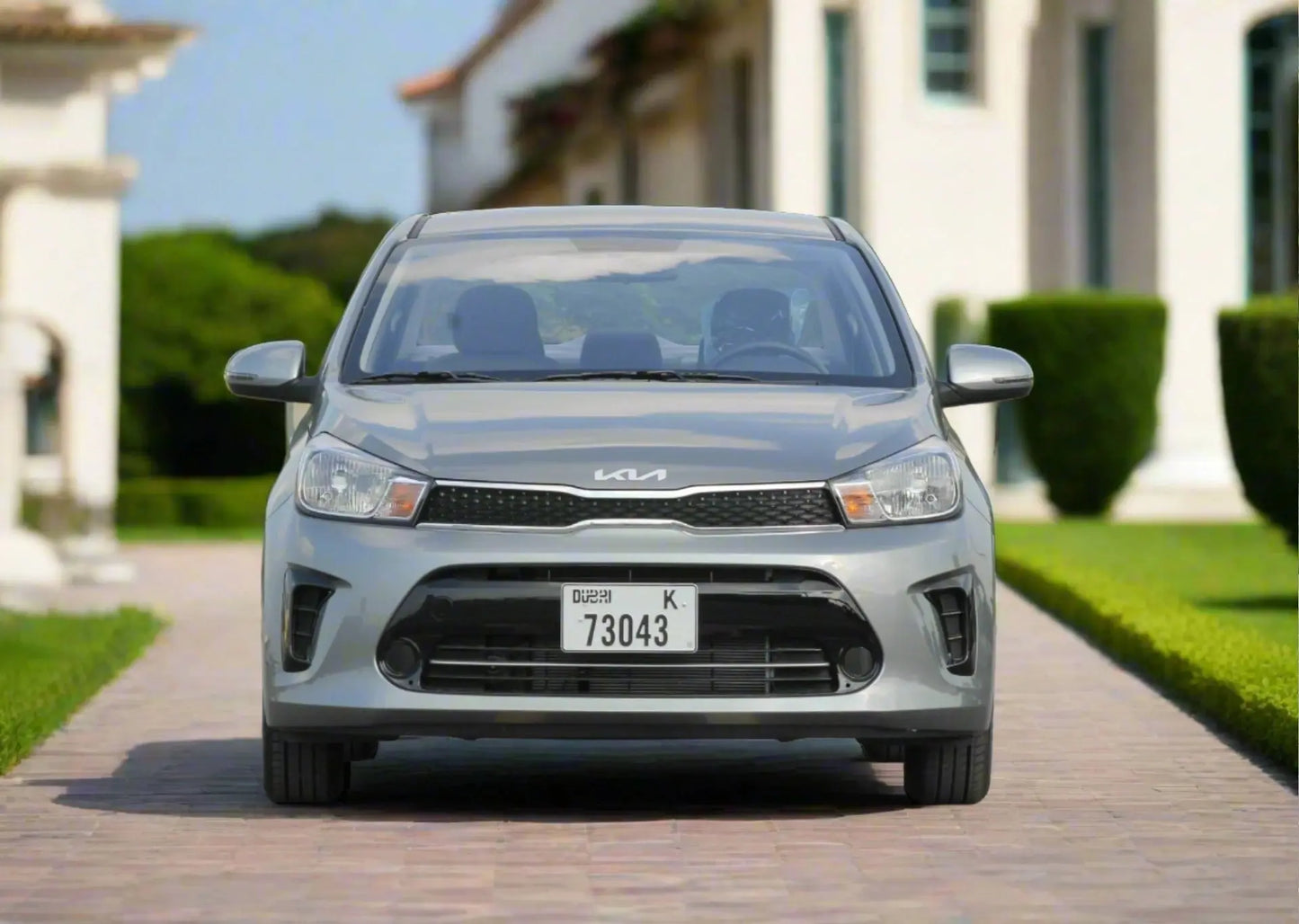 Kia Pegas Rental Gold Color 2024 Model or similar Golden Key Rent Car LLC