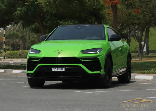 Rent Lamborghini Urus Green 2024 or Similar - Airport Car Rental in Dubai